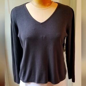 Chico's EUC Brown V-neck  Long Sleeve Pullover Sweater Size XL/ Chico's 3